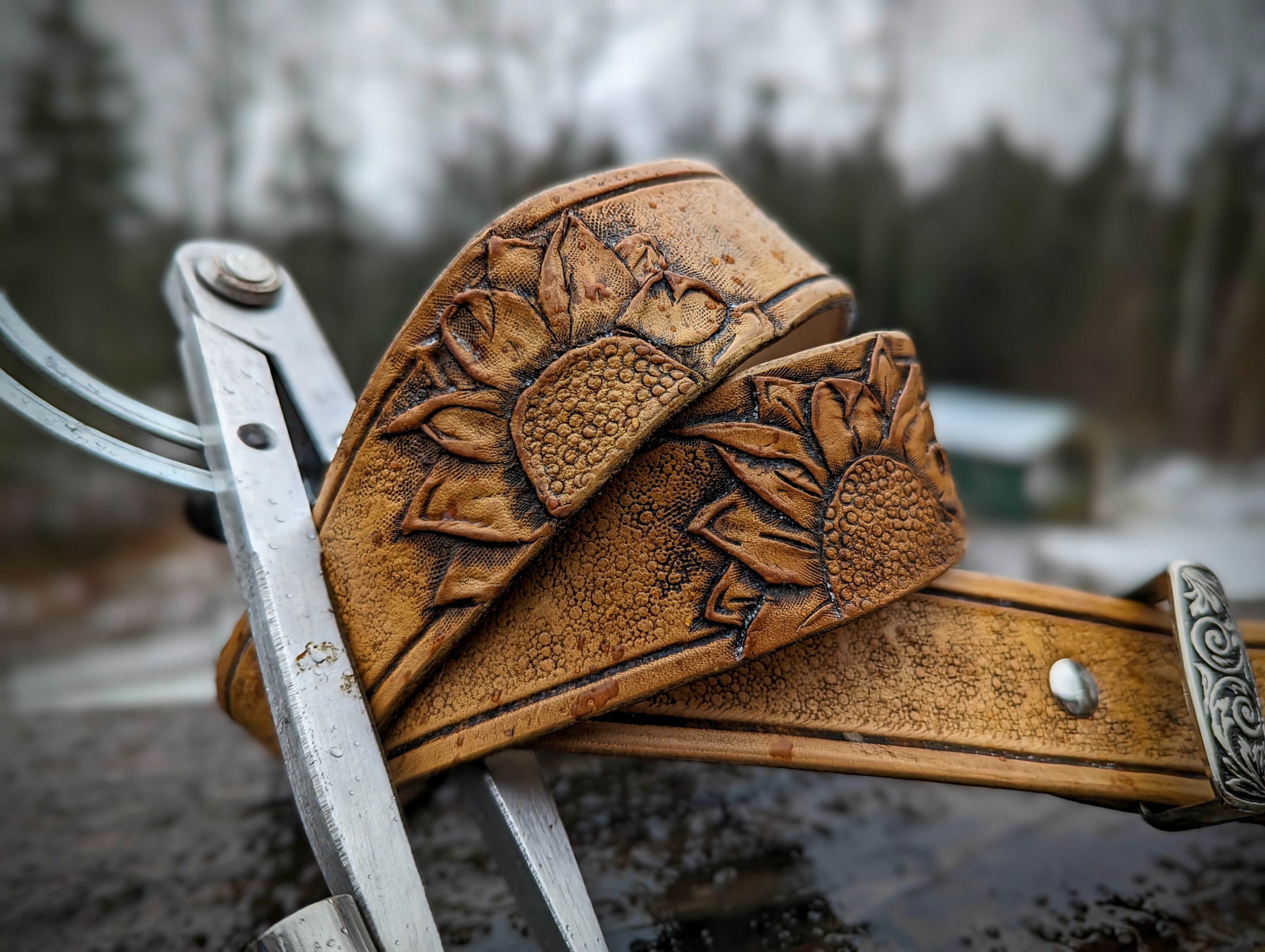Custom Leather Belt Request -- with Stamping/Tooling and  display picture 3